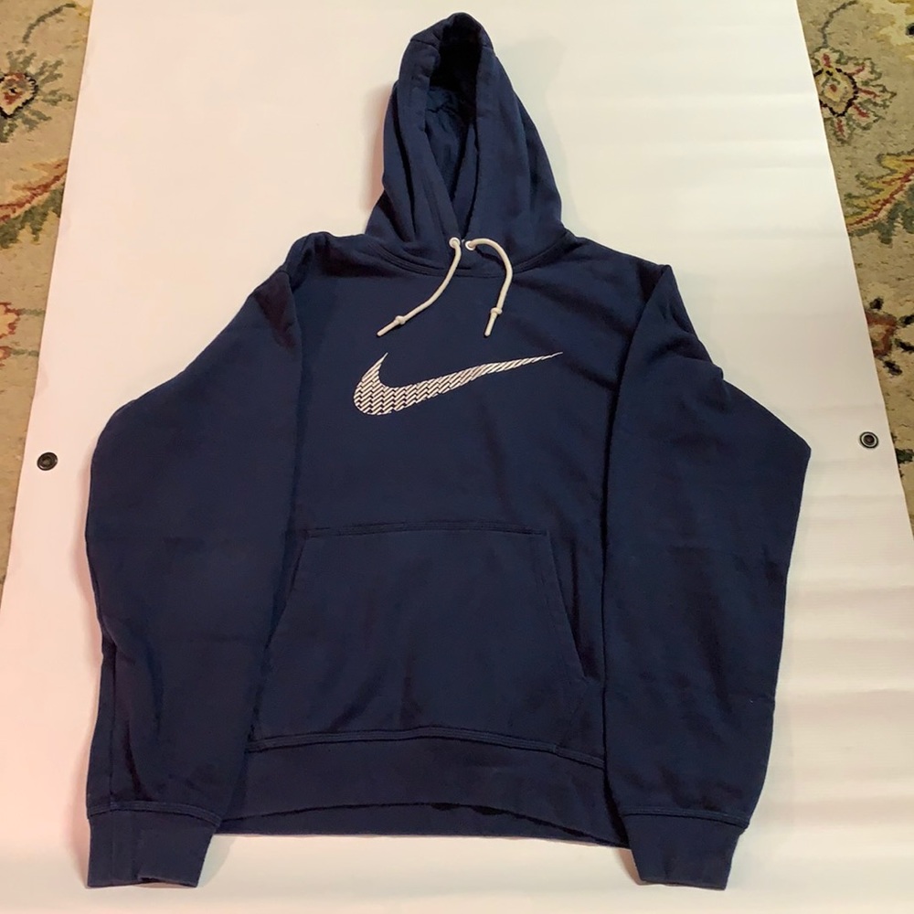 Navy blue nike football hoodie